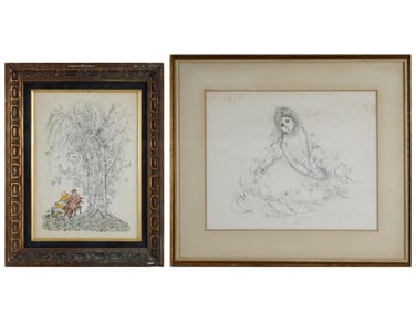 MID CENTURY AMERICAN CHILDREN LITHOGRAPHS SIGNED