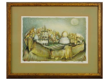 LTD JUDAICA LITHOGRAPH BY JOSEPH KOSSONOGI SIGNED