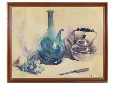 AMERICAN STILL LIFE PRINT AFTER RUDOLPH COLAO SIGNED