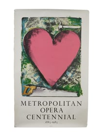 AMERICAN METROPOLITAN OPERA POSTER DESIGNED BY JIM DINE