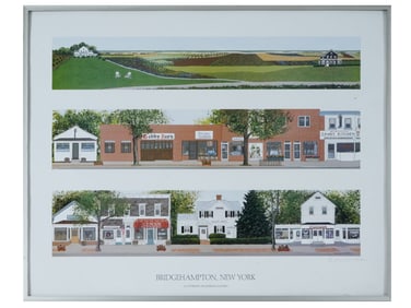 BARBARA HADDEN NEW YORK CITYSCAPE POSTER SIGNED