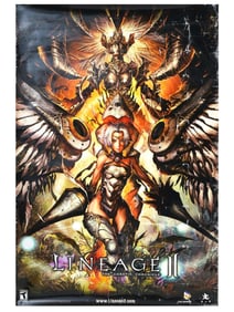 CONTEMPORARY LINEAGE II VIDEO GAME PRINT POSTER