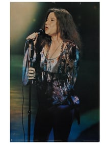 1971 JANIS JOPLIN MUSIC MERCHANDISING PHOTO POSTER