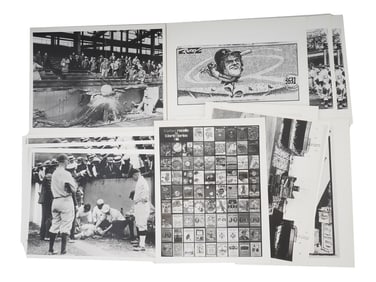 LOT OF MIDCENT AMERICAN BASEBALL PHOTOS AND PRINTS