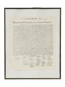 VINTAGE AMERICAN COPY DECLARATION OF INDEPENDENCE 1776
