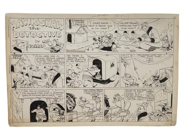 GUS MAGER AMERICAN COMIC ORIGINAL ART ILLUSTRATION