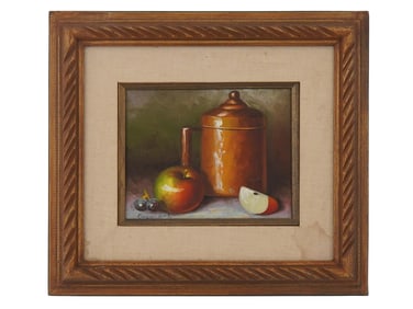 MODERNIST STILL LIFE OIL PAINTING SIGNED BY ARTIST