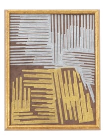 SIGNED VARGAS SUAREZ UNIVERSAL MIX MEDIA PAINTING