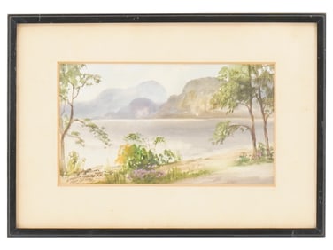 VINTAGE SCOTTISH WATERCOLOR PAINTING BY H WOBURN