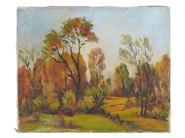 CANADIAN OIL PAINTING SIGNED LIONEL L FITZGERALD