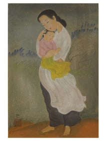 MANNER OF MAI THU VIETNAMESE PAINTING ON SILK