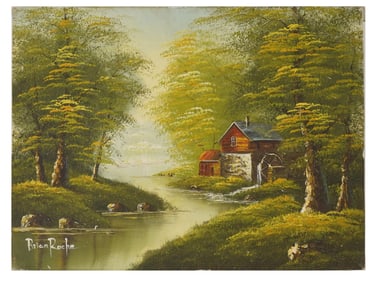 BRIAN ROCHE AMERICAN LANDSCAPE OIL PAINTING