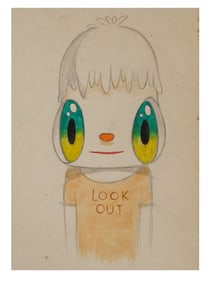 JAVIER CALLEJA MANNER PORTRAIT MIXED MEDIA PAINTING