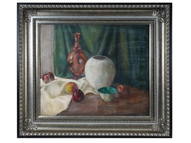 AMERICAN STILL LIFE OIL PAINTING BY ALEXANDER CLAYTON