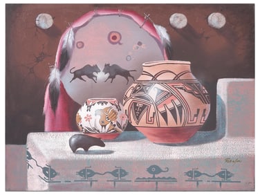 AMERICAN STILL LIFE PAINTING SIGNED ROBINSON