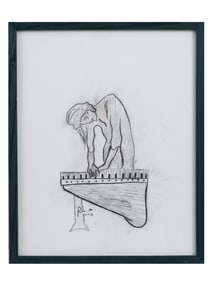 CONTEMPORARY AMERICAN MIXED MEDIA PAINTING SIGNED