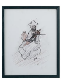 CONTEMPORARY AMERICAN MIXED MEDIA PAINTING SIGNED