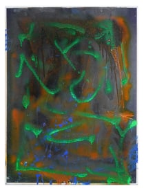 JUSTIN OBRADOVIC CANADIAN ABSTRACT MIXED MEDIA PAINTING