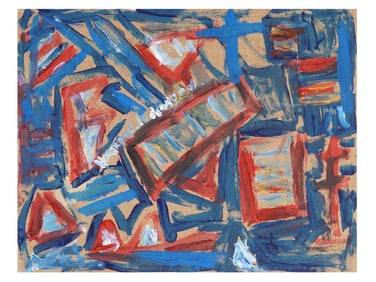 ATTR HORTENSE GORDON CANADIAN ABSTRACT OIL PAINTING