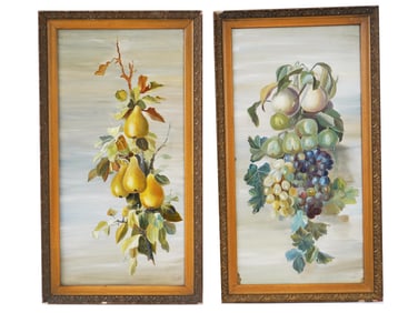 AFTER ALEXANDRE BIVORT FRUIT STILL LIFE OIL PAINTINGS