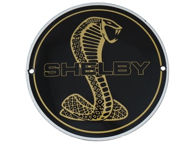 VINTAGE AMERICAN SHELBY ENAMEL COBRA SIGN