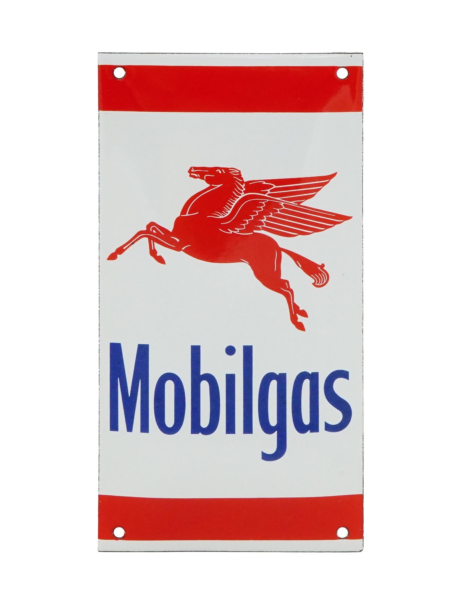 VINTAGE AMERICAN MOBILGAS ENAMEL TIN SIGN (1 of 2)