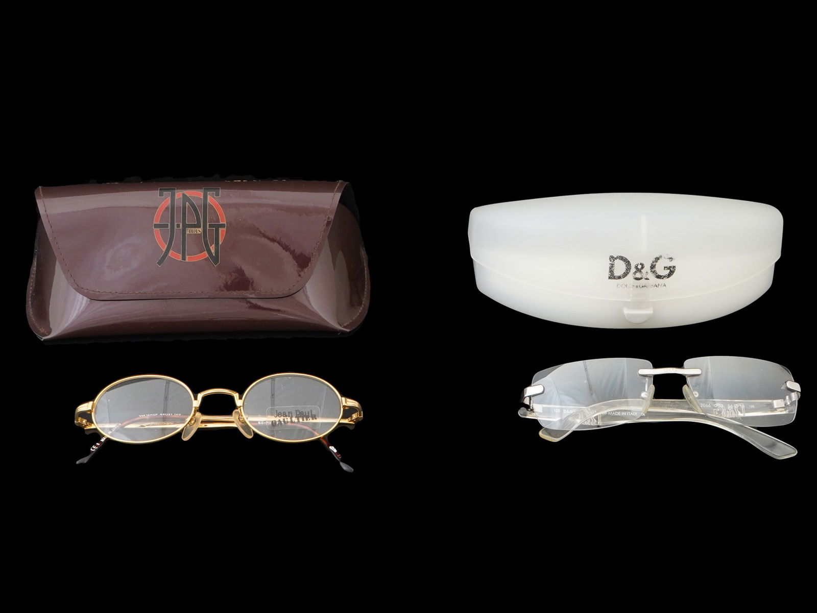 LOT OF EYE GLASSES DG AND JEAN PAUL GAULTIER IN CASES (1 of 17)