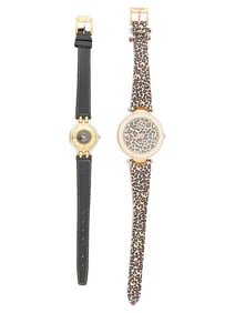 LOT OF VERSACE VERSUS LEOPARD AND MCM WRIST WATCHES