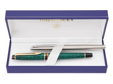 VINTAGE FRENCH WATERMAN LAUREAT AND HEMISPHERE PENS