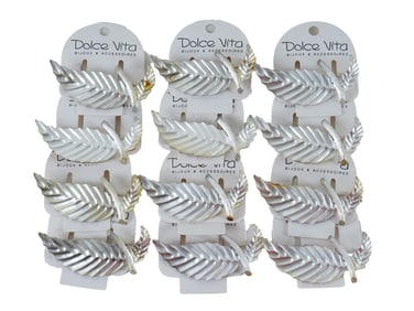 VINTAGE FRENCH DOLCE VITA COSTUME JEWELRY BROOCHES