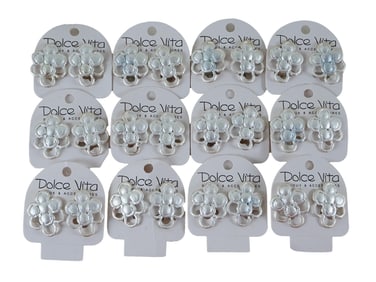 VINTAGE FRENCH DOLCE VITA COSTUME JEWELRY EARRINGS