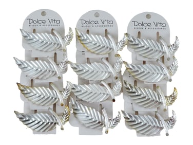 VINTAGE FRENCH DOLCE VITA COSTUME JEWELRY BROOCHES