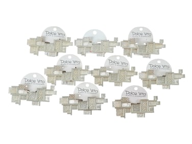 VINTAGE FRENCH DOLCE VITA COSTUME JEWELRY BROOCHES