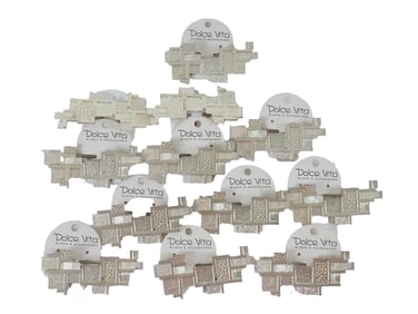 VINTAGE FRENCH DOLCE VITA COSTUME JEWELRY BROOCHES