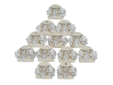 VINTAGE FRENCH DOLCE VITA COSTUME JEWELRY BROOCHES