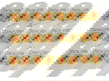 LOT OF 12 FRENCH DOLCE VITA COSTUME JEWELRY CLIP EARRINGS