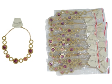 LOT OF 12 FRENCH DOLCE VITA COSTUME JEWELRY NECKLACES