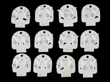 LOT OF 12 FRENCH DOLCE VITA COSTUME JEWELRY EARRINGS