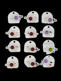 LOT OF 12  FRENCH DOLCE VITA COSTUME JEWELRY BROOCHES