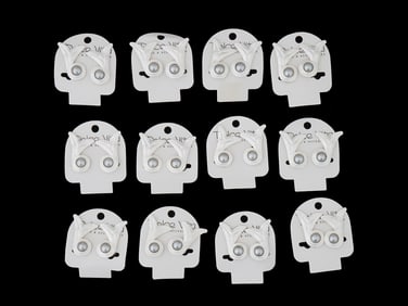 LOT OF 12 FRENCH DOLCE VITA COSTUME JEWELRY EARRINGS