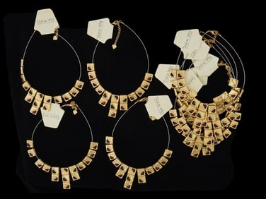 LOT OF 10 FRENCH DOLCE VITA COSTUME JEWELRY NECKLACES