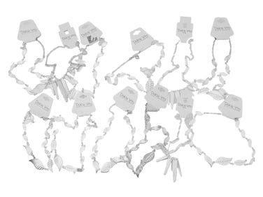 LOT OF 12 FRENCH DOLCE VITA COSTUME JEWELRY BRACELETS