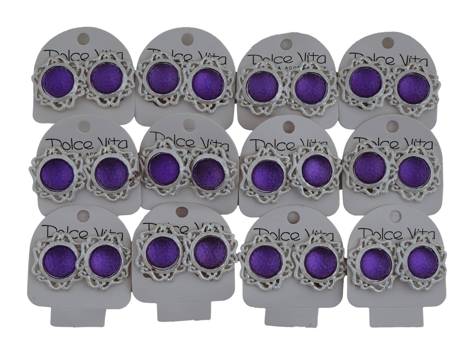 LOT OF 12 FRENCH DOLCE VITA CLIP ON EARRINGS (1 of 2)