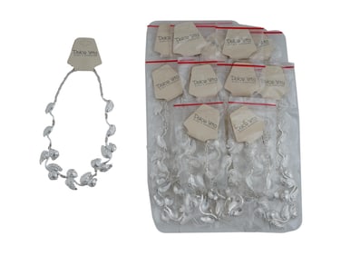 LOT OF 12 VINTAGE FRENCH DOLCE VITA 12 LADYBUG NECKLACES