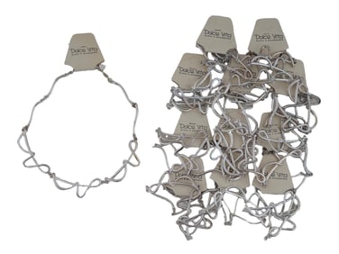 LOT OF 12 VINTAGE FRENCH DOLCE VITA 12 WIRE NECKLACES