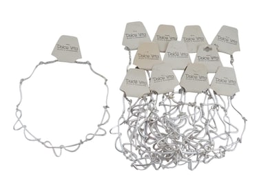 LOT OF VINTAGE FRENCH DOLCE VITA 12 WIRE NECKLACES