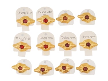 VINTAGE FRENCH DOLCE VITA COSTUME JEWELRY BROOCHES