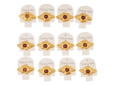 VINTAGE FRENCH DOLCE VITA COSTUME JEWELRY BROOCHES