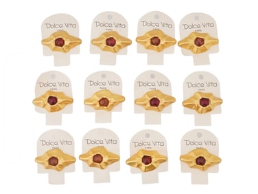 VINTAGE FRENCH DOLCE VITA COSTUME JEWELRY BROOCHES