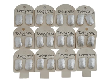 VINTAGE FRENCH DOLCE VITA CLIP ON EARRINGS